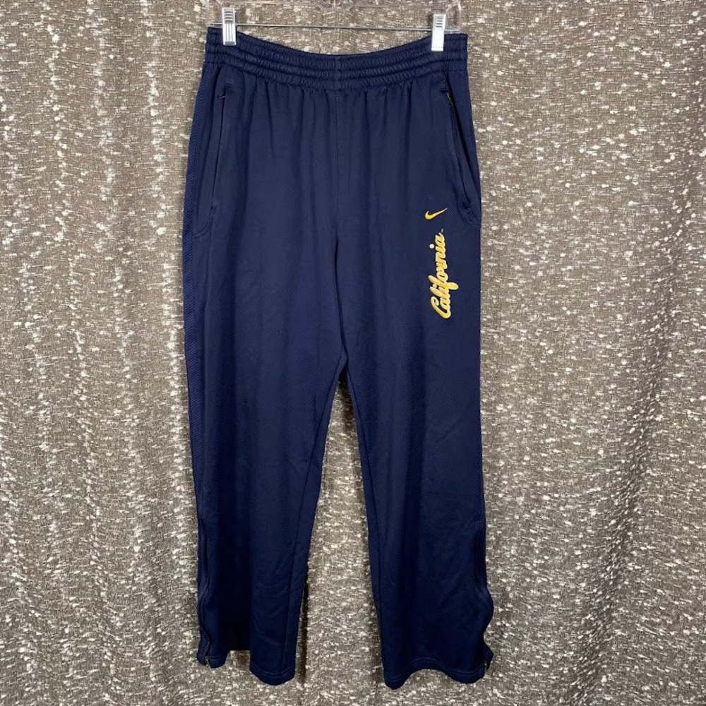 Nike California Golden Bears Navy Blue Track Pants Joggers Cal NCAA Men's Large